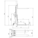 RUČNI VISOKOPODIZNI VILIČAR 1,5T 1,6M