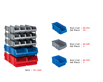 ST-1200 - PLASTIČNE STRENE KUTIJE